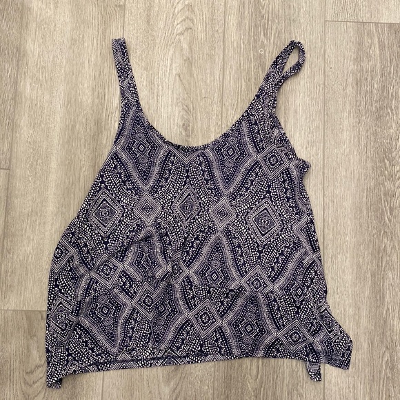 H&M Tank Top - Navy with white print - Picture 1 of 2